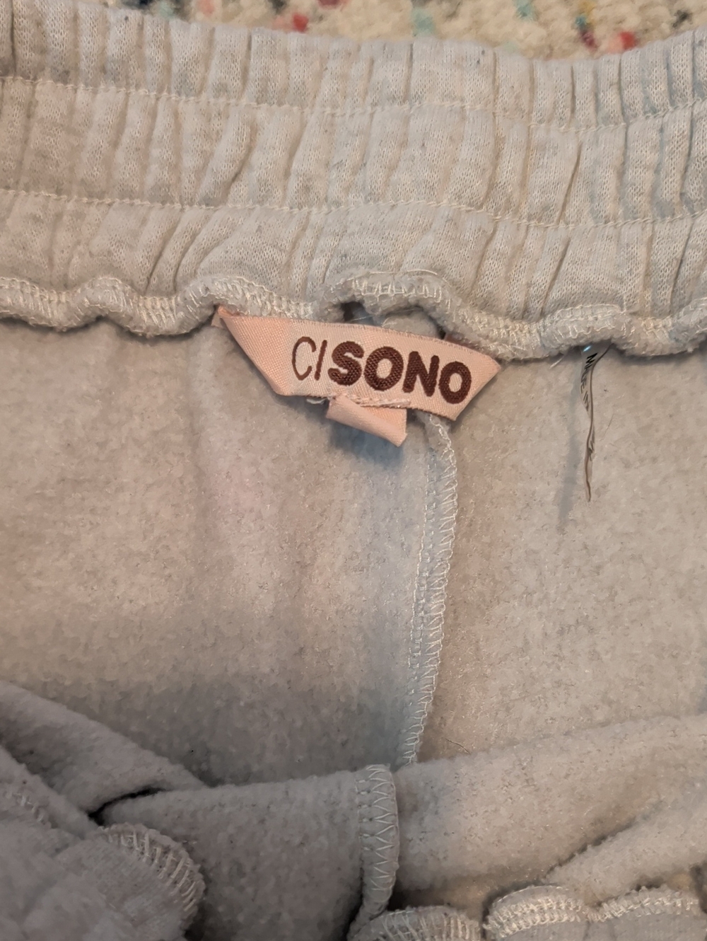 Ci Sono Light Gray Womens Fleece Bottoms
